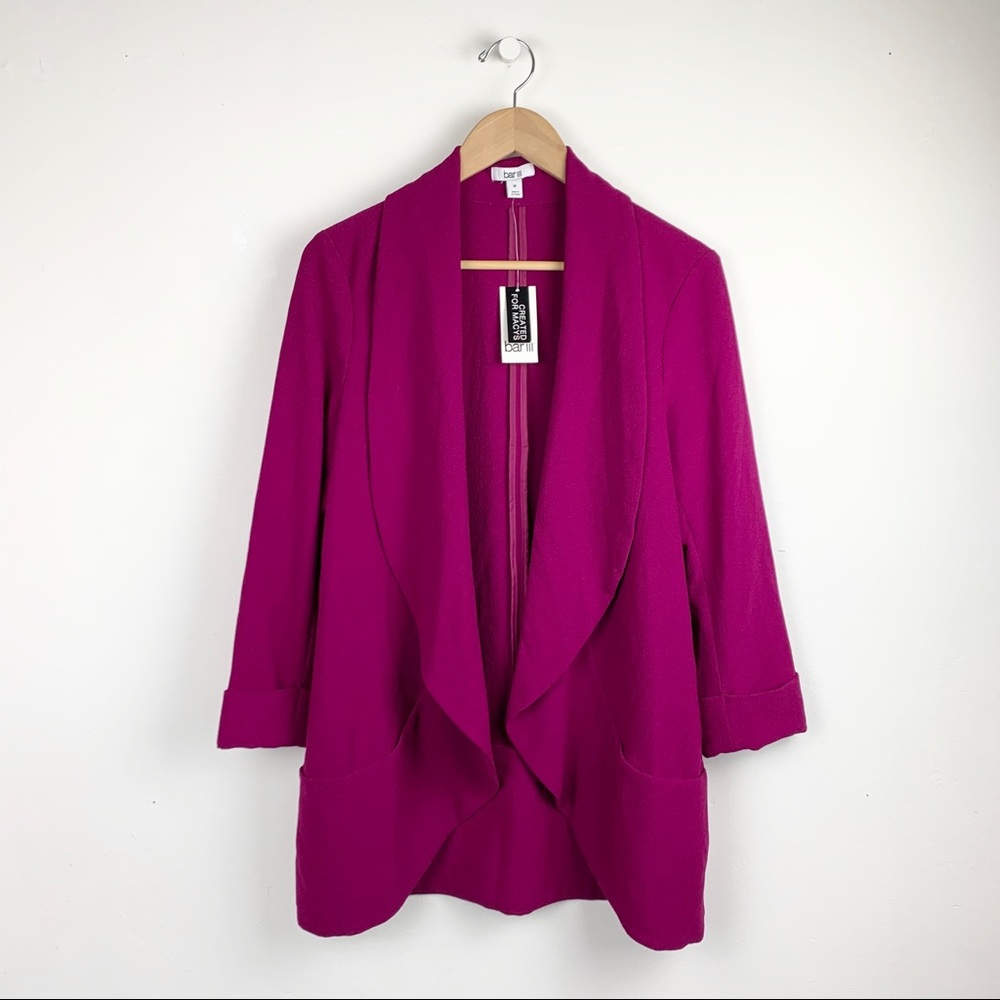 BAR III Shawl Collar Open Jacket‎